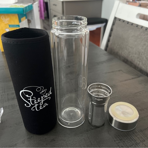 Steeped Tea 16 oz Glass Infuser/Tumbler - Picture 5 of 6